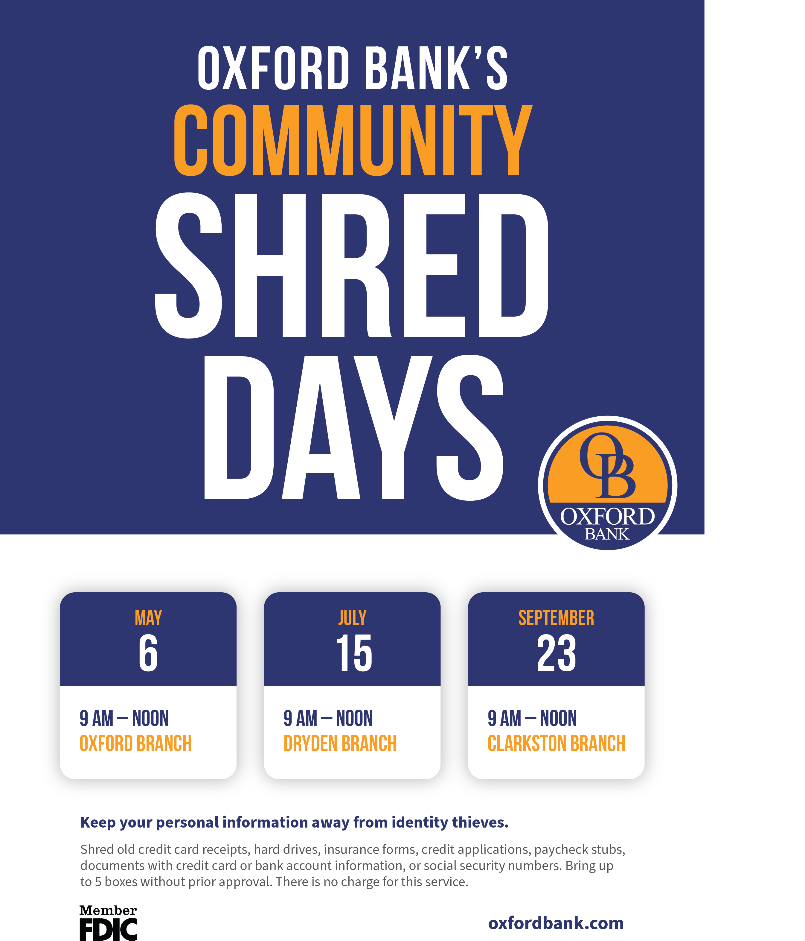 Community Shred Days